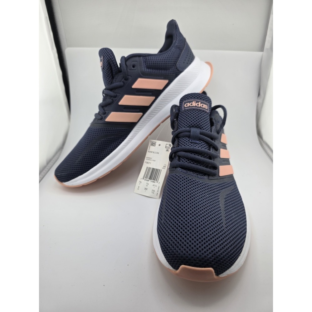 Adidas Runfalcon Womens Size 9 Navy Pink Running Shoes Sneakers No Box NWT